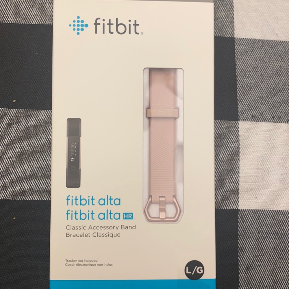 Fitbit Alta HR band- Rose/pink. Unused, unopened